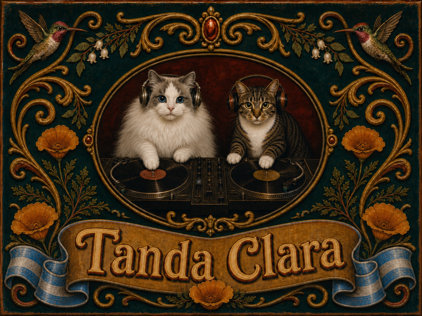 Fileteado porteño Tanda Clara illustration